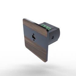 Laser distance sensor DRL-12-49, color: black walnut