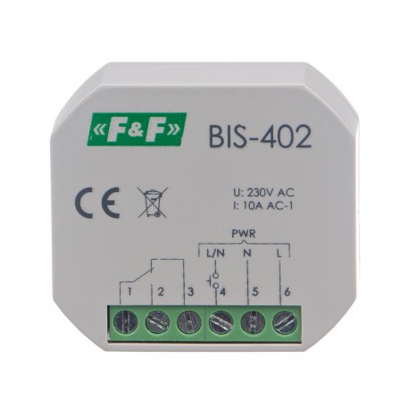 Electronic bistable impulse relay BIS-402